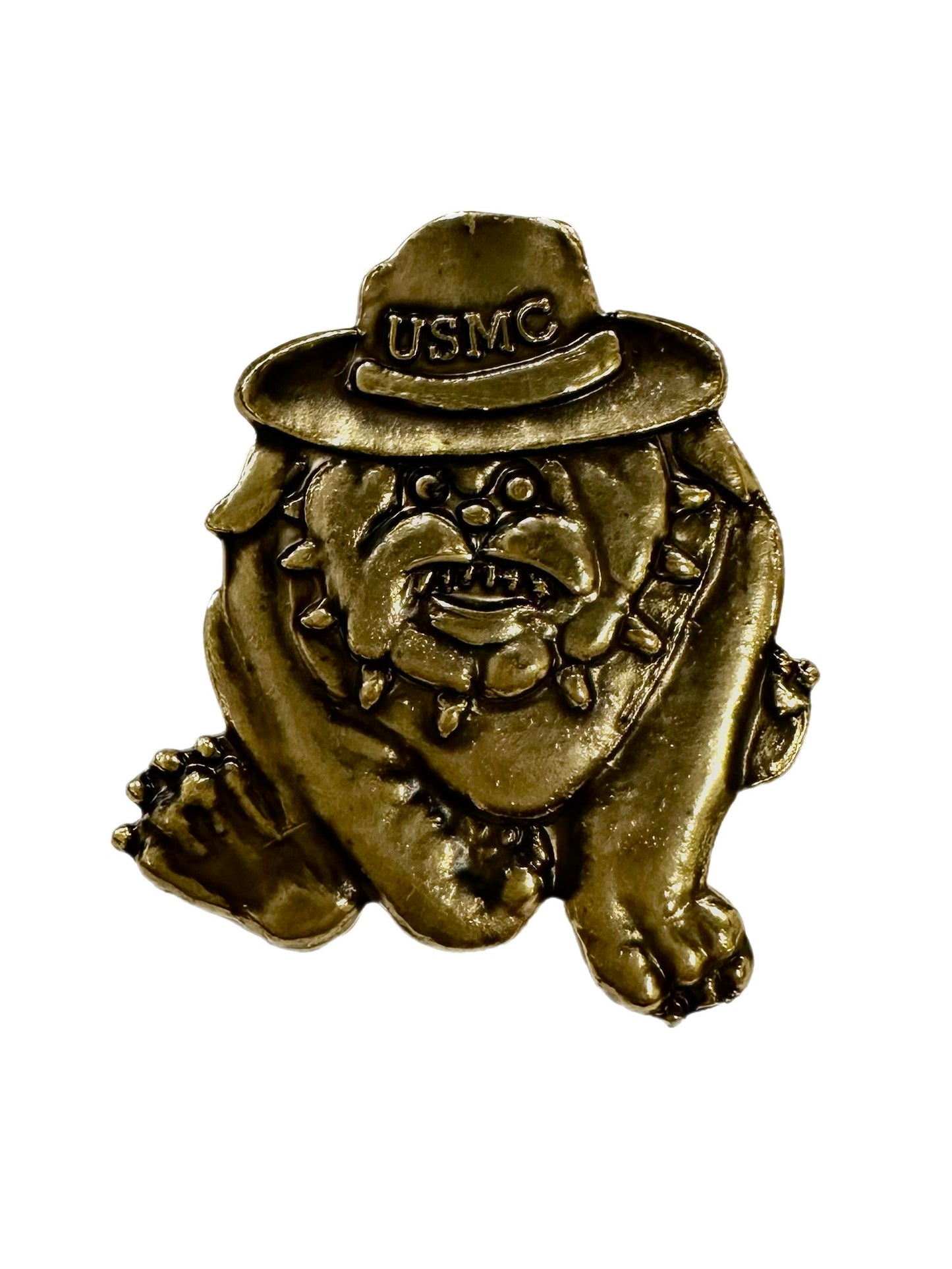 USMC with Bulldog on 1" Lapel Pin