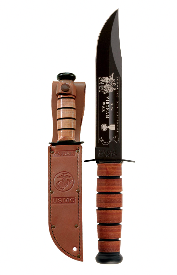 USMC Commemorative Vietnam Utility Leather Knife