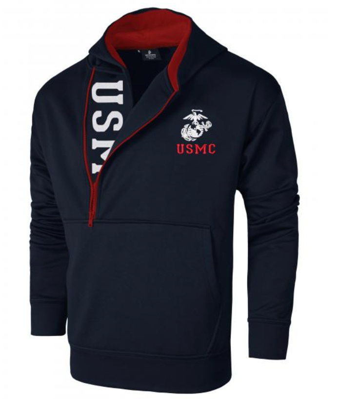 USMC Half Zip Hoody