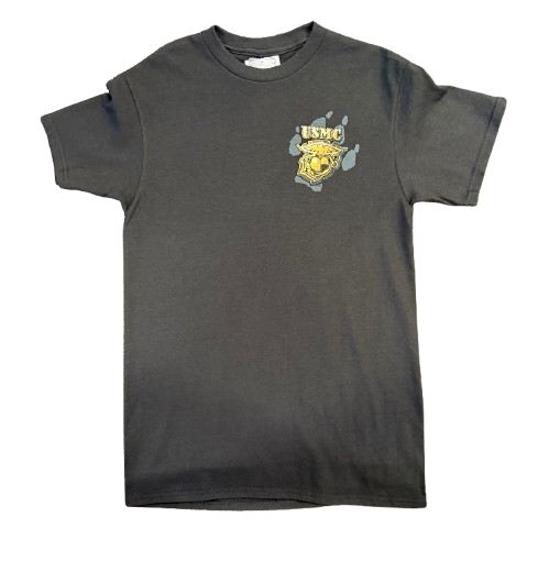 Black Usmc Bull dog Shirt