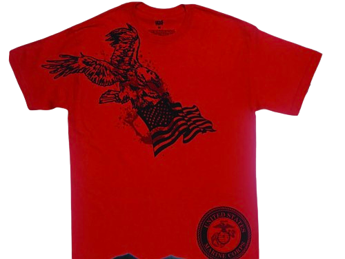 USA Made Eagle Flag T-Shirts - Marines