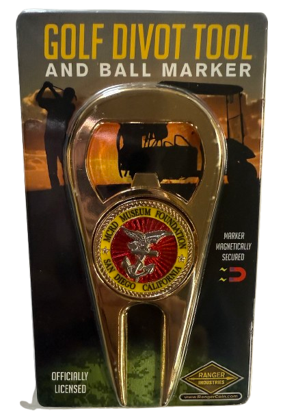 MCRD Golf Divot Tool and Ball Marker / Bottle Opener