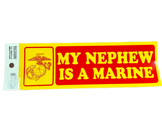My Nephew Is A Marine Bumper Sticker