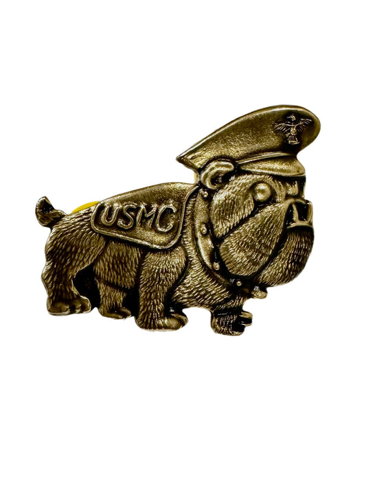 USMC with Bulldog on 1.25" Lapel Pin