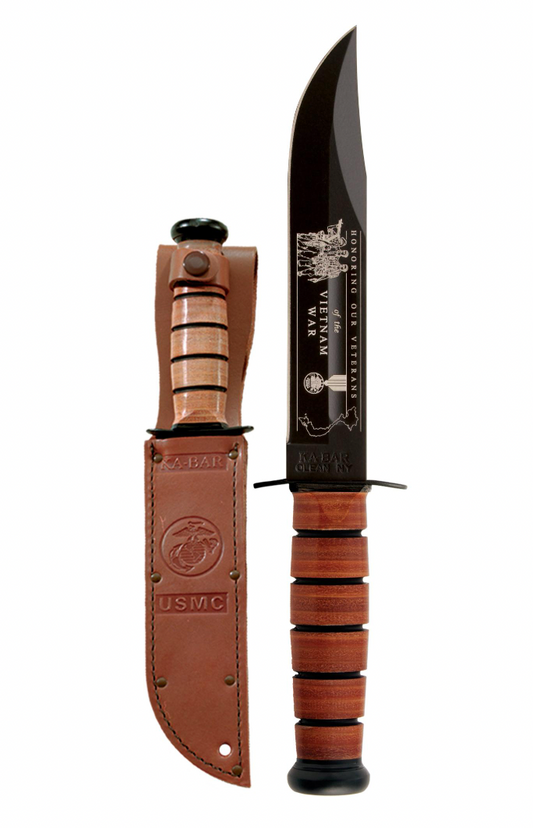 USMC Commemorative Vietnam Utility Leather Knife