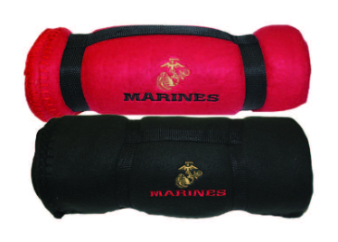 Marines 3D Embroidered Fleeced Blanket