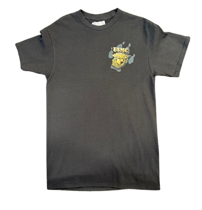 Black Usmc Bull dog Shirt