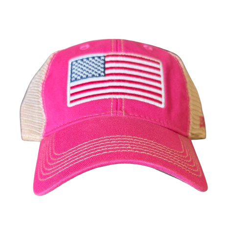LADIES FLAG TRUCKER HAT