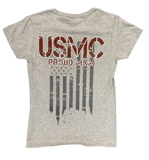 Rustic Mom Ladies Usmc T-shirt