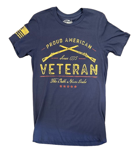 Veteran "The Oath Never Ends Navy Shirt