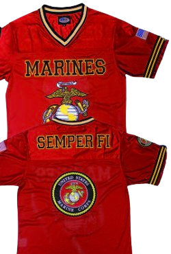 Marines Embroidered Football Jersey