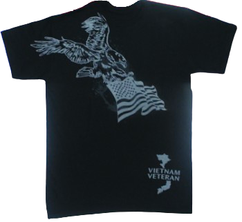 Vietnam Veteran Eagle Flag T-Shirt