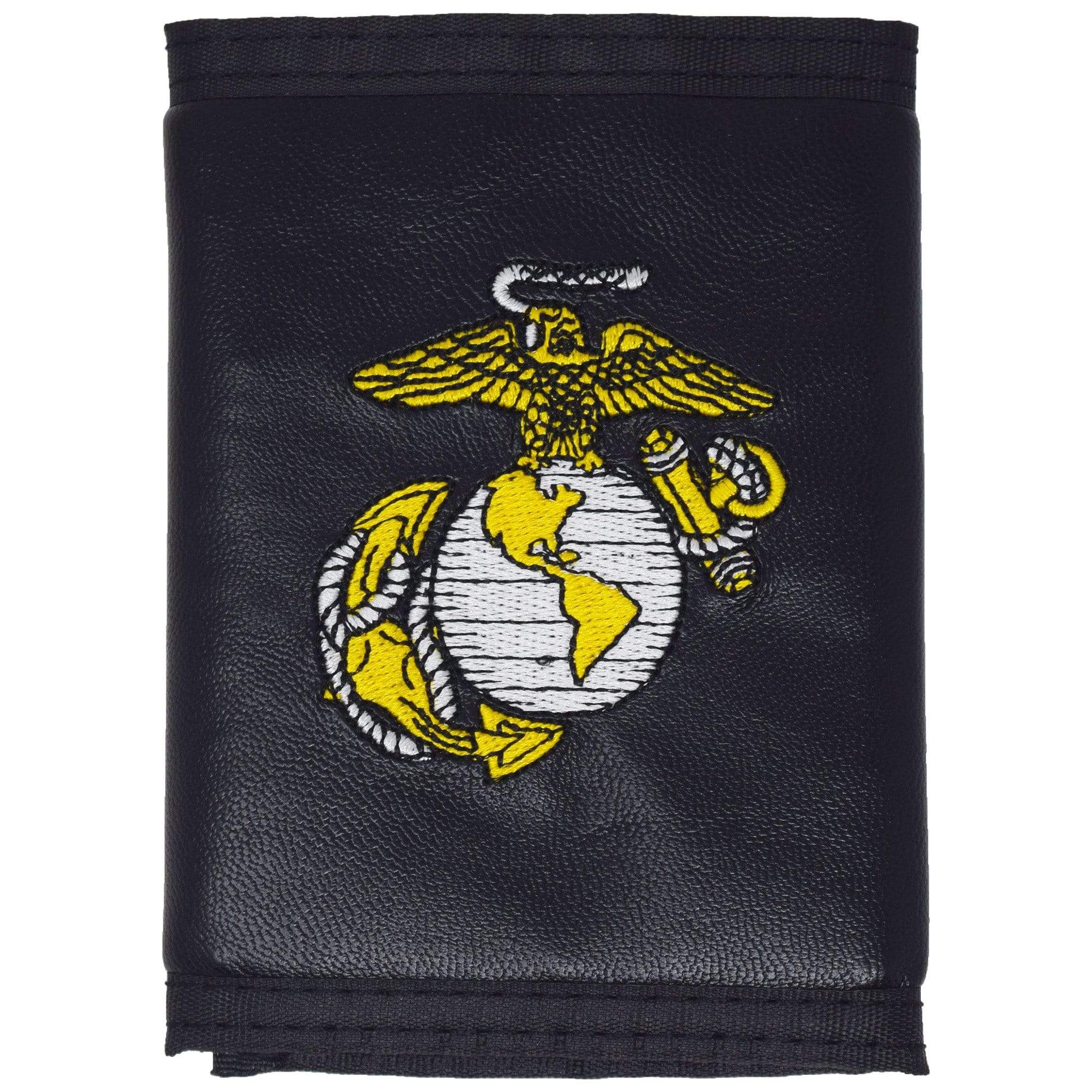 Eagle, Globe and Anchor Demb on Tri Fold Wallet – MCRD Museum Foundation