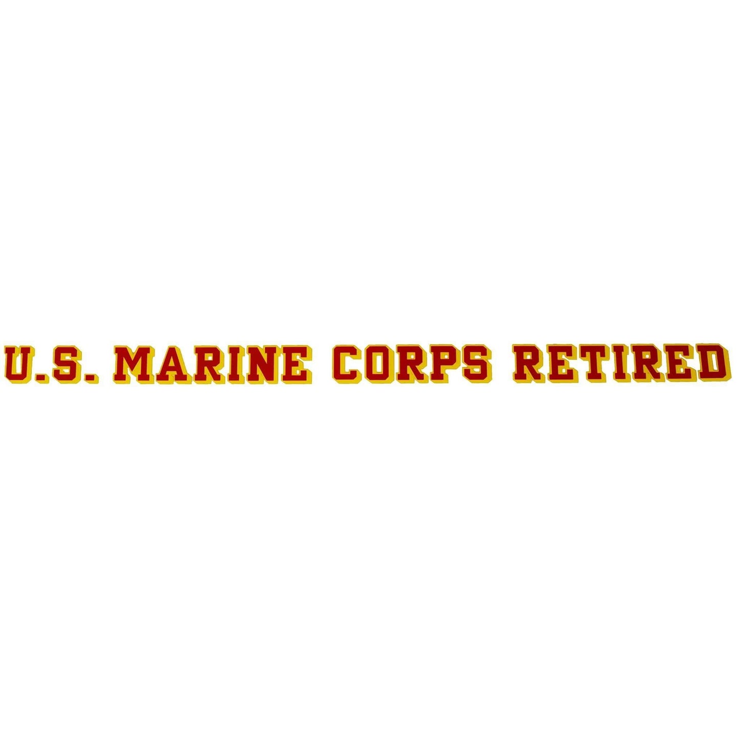 U.S. Marines Retired window strip