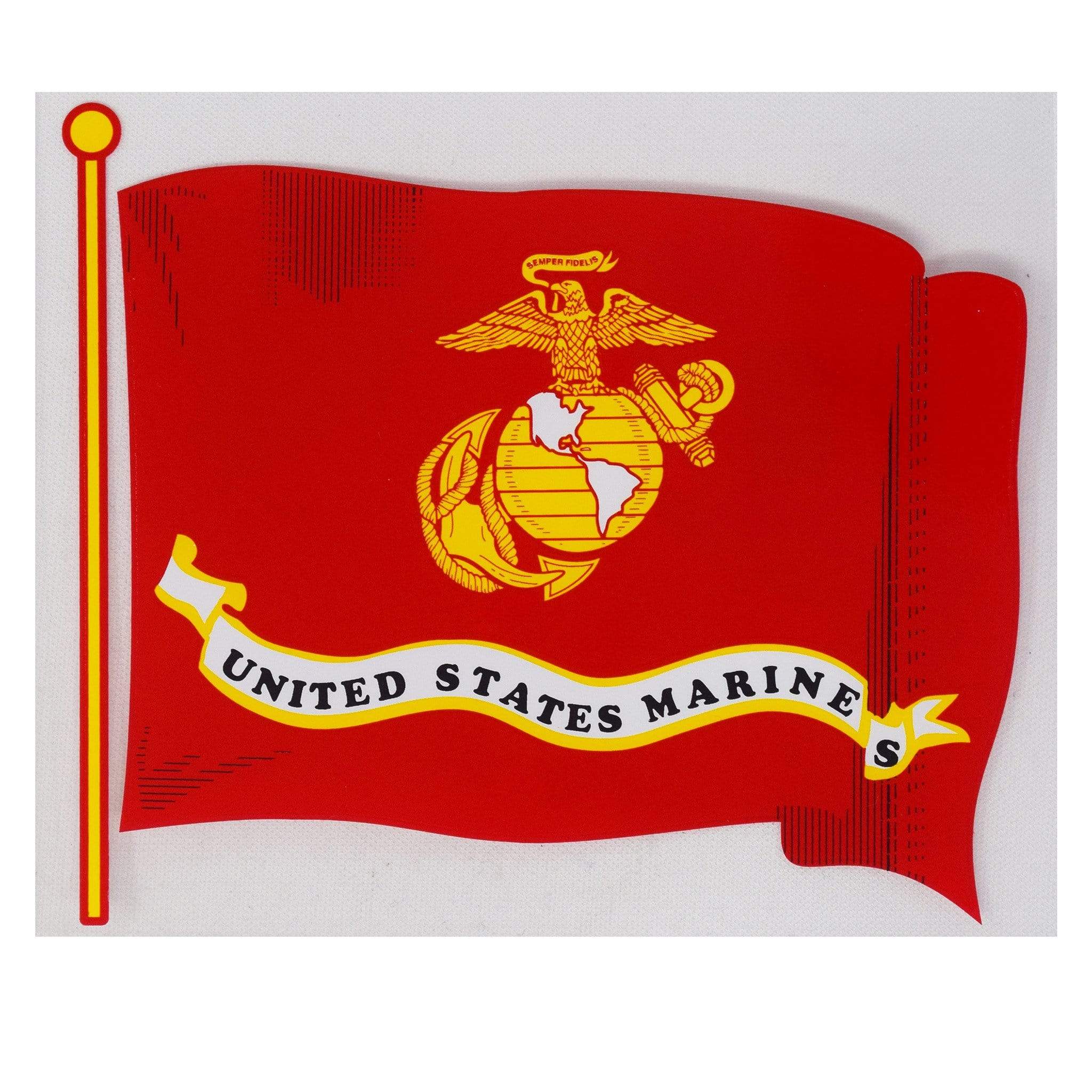 USMC Wavy Flag Decal – MCRD Museum Foundation